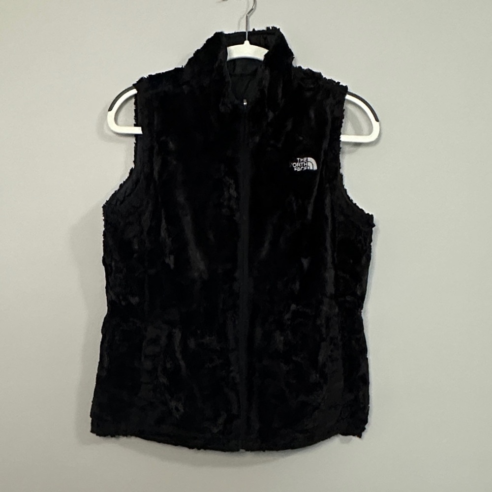 The North Face Women's Plush Black Vest (reversible)